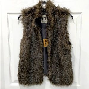 Faux fur vest
